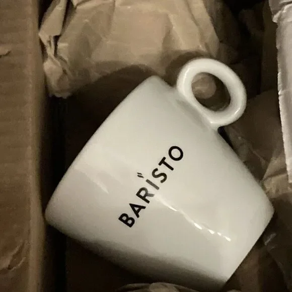 NEW - Baristo Cappuccino Set, 6 pieces cups and saucers - 6 oz cups or 180ml - Picture 2 of 6